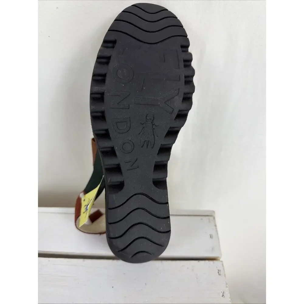 New NO Box Fly London CUPIDO Strappy Slip On Sandal #1056 Size EU 42